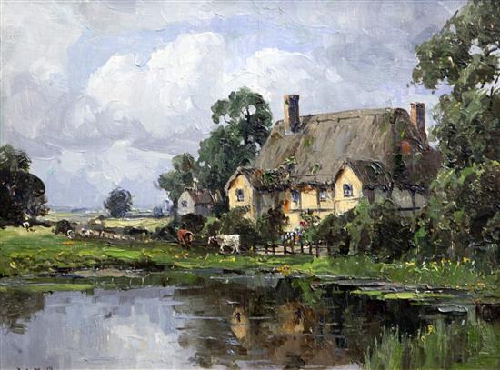 Campbell Archibald Mellon (1878-1955) A Lincolnshire Manor Farm near Boston 9 x 12in.